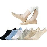 MAGIARTE Cotton No Show Socks Soft Pure Cotton Low Cut Athletic Invisable Non Slip Socks for Women and Men