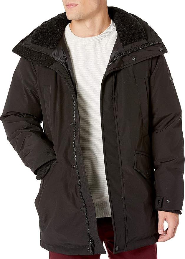 Vince Camuto 男式中长款羽绒服外套 S码2.2折$65.73 海淘转运到手约￥550