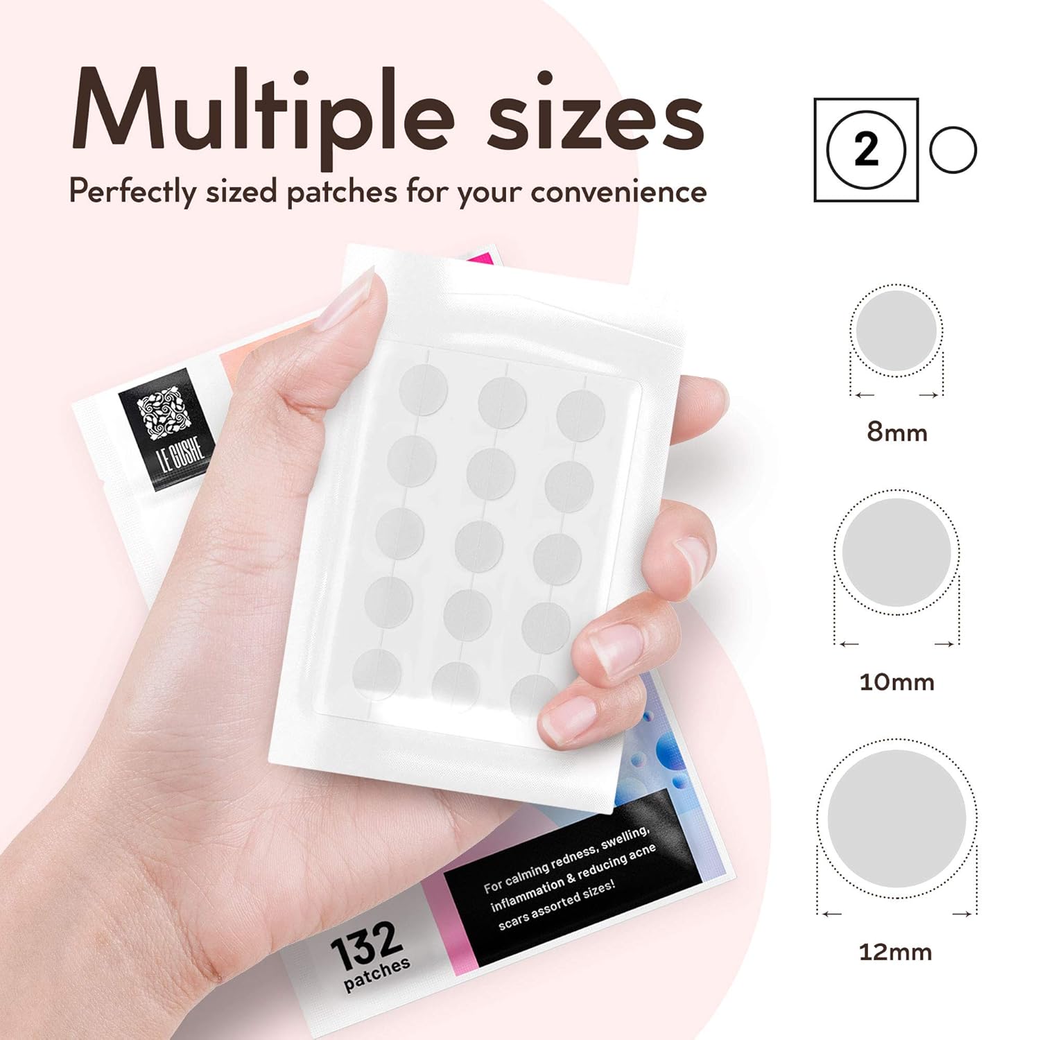 Acne Pimple Master Patch 132 dots - Absorbing Hydrocolloid Blemish Spot Skin Treatment and Care Dressing: Beauty