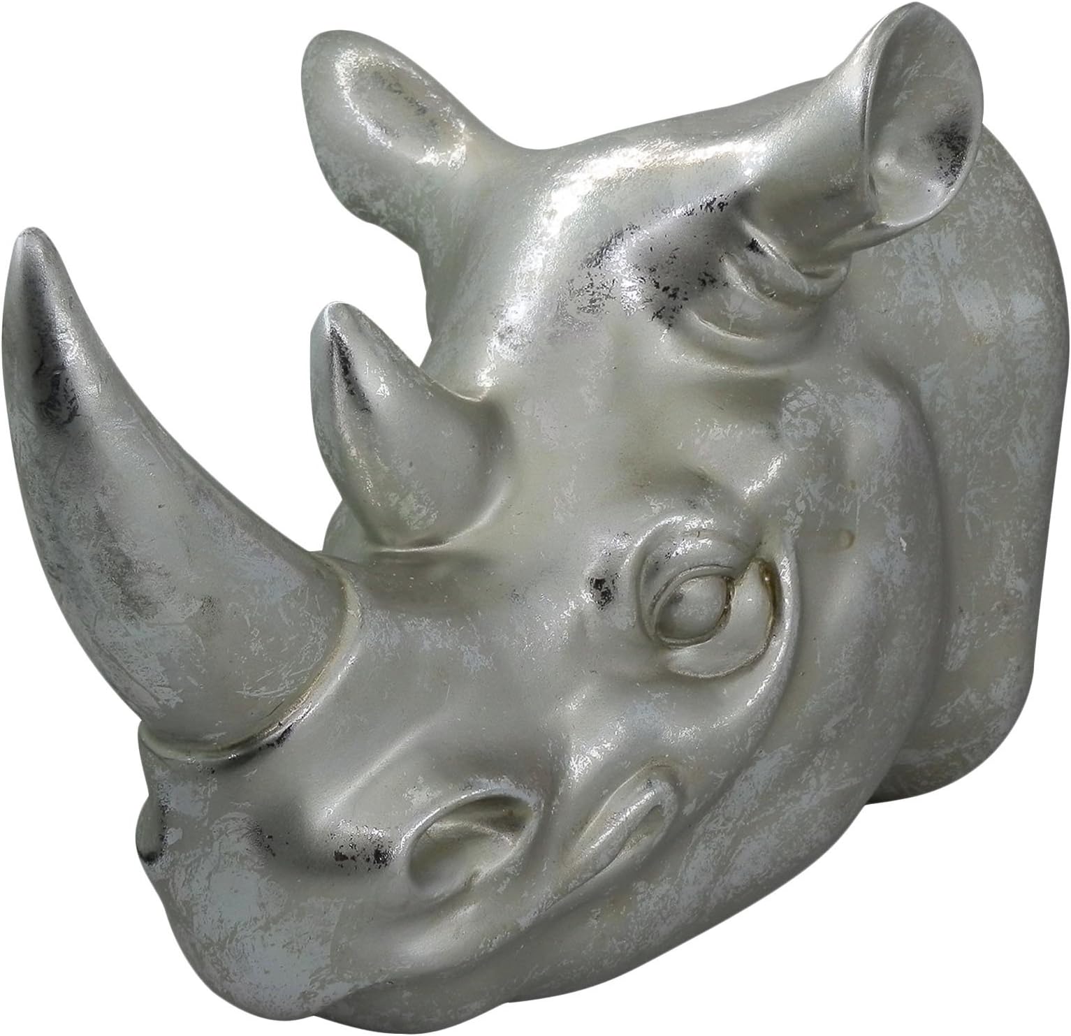 ornerx Rhinos Head Wall Mounted Sculpture for Home Decor