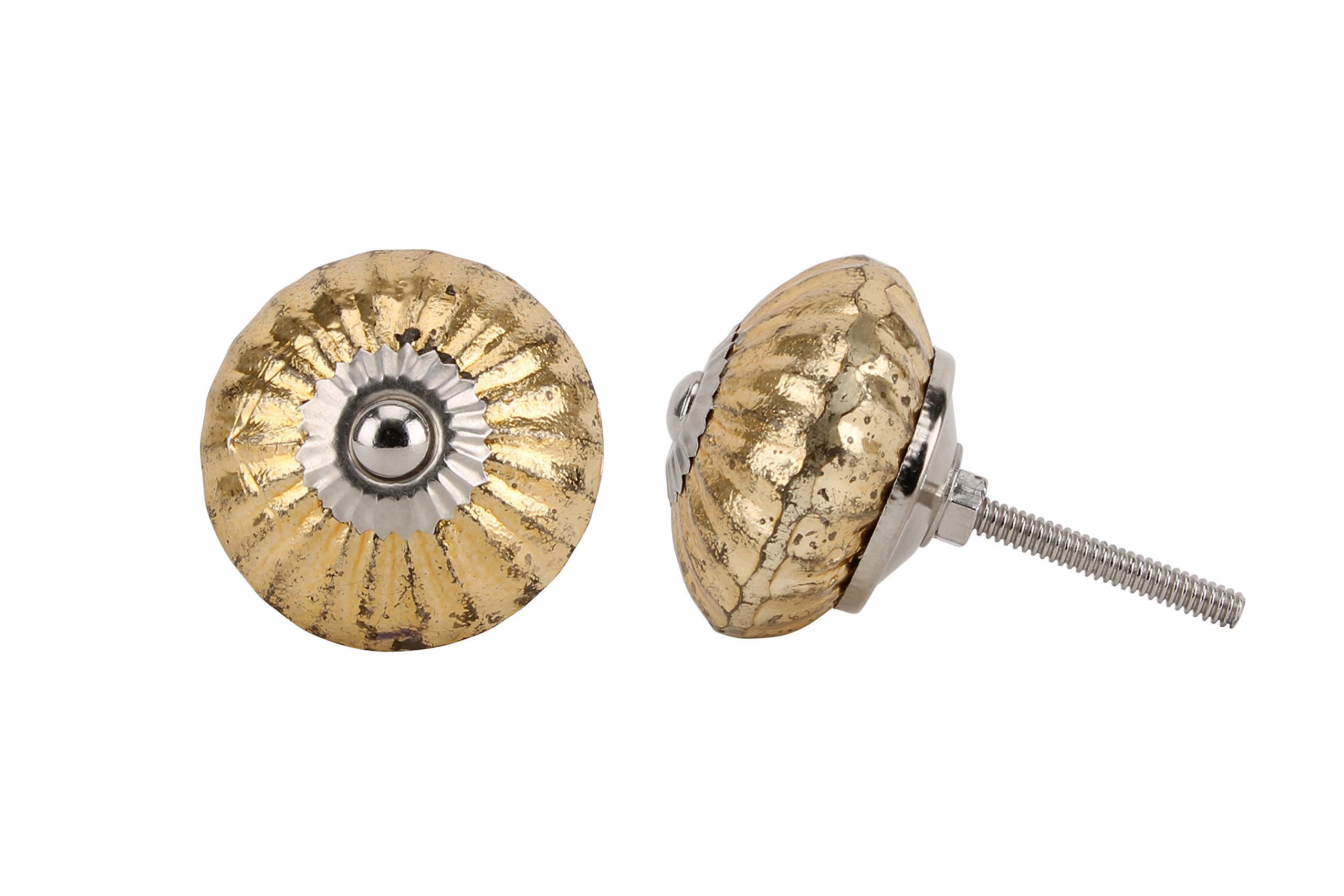 Drawer Pulls CGB Giftware | Antique Gold Glass