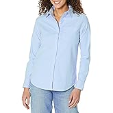 Amazon Essentials Women's Long Sleeve Button Down Stretch Oxford Shirt (Available in Plus Size)