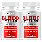 (2 Pack) Blood Stabilizer Supplement - Original Blood Stabilizer Advanced Blood Formula Capsules, BloodStabilizer All Natures Pills - Maximum Strength, Premium Vitamin, 60 Capsules for 2 Months