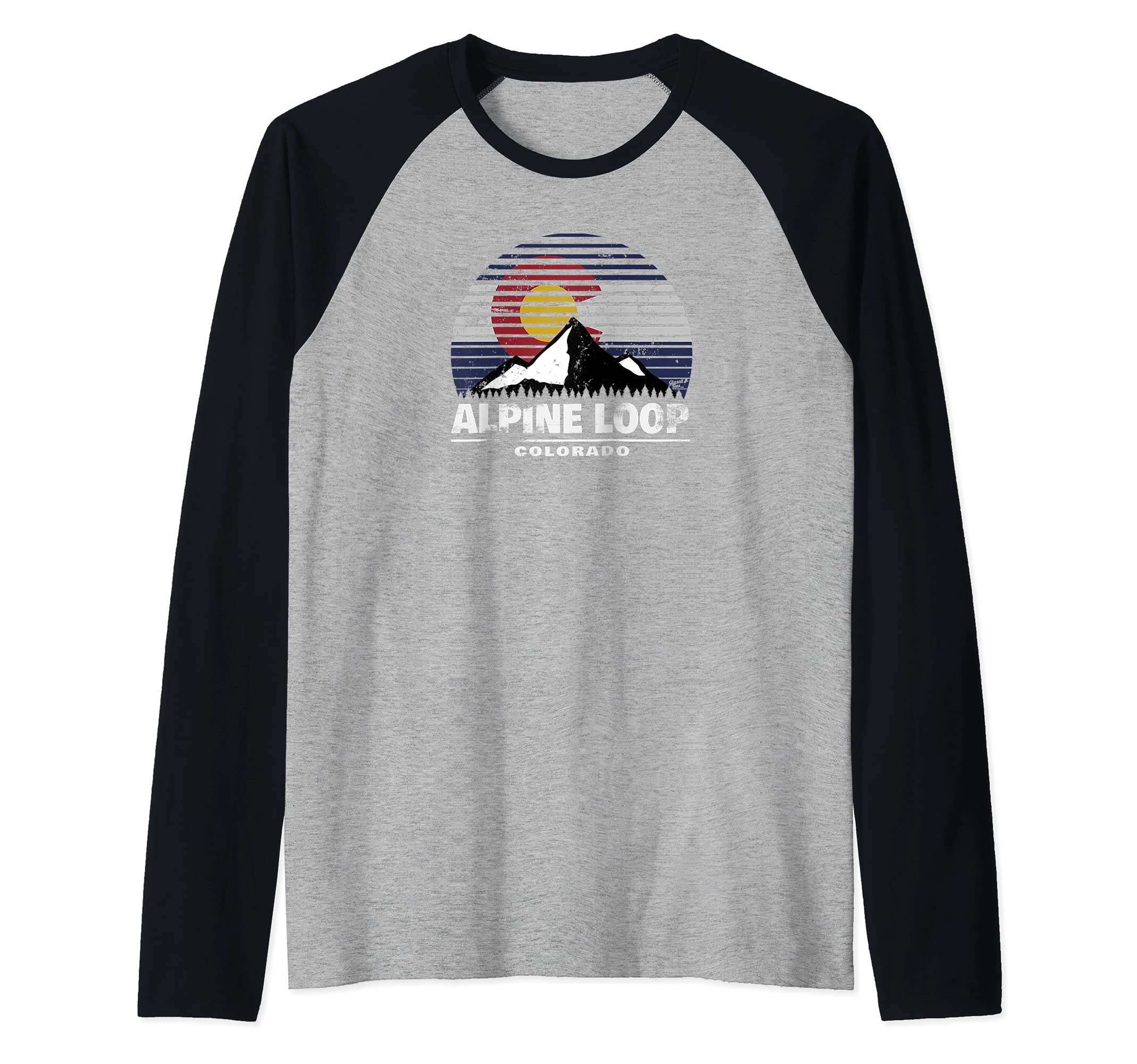 Alpine Loop of Colorado - Rocky Mountain Off Road 4x4 Raglan Baseball Tee