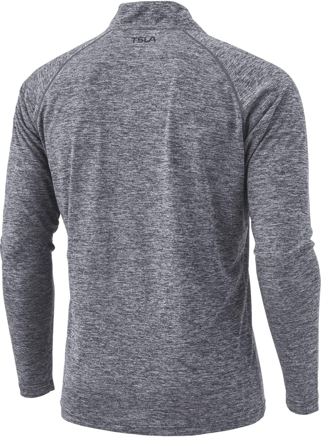 TSLA Men's 1/4 Zip Pullover Long Sleeve Shirt, Quick Dry Performance Running Top, Athletic Quarter Zip T-Shirt : Clothing