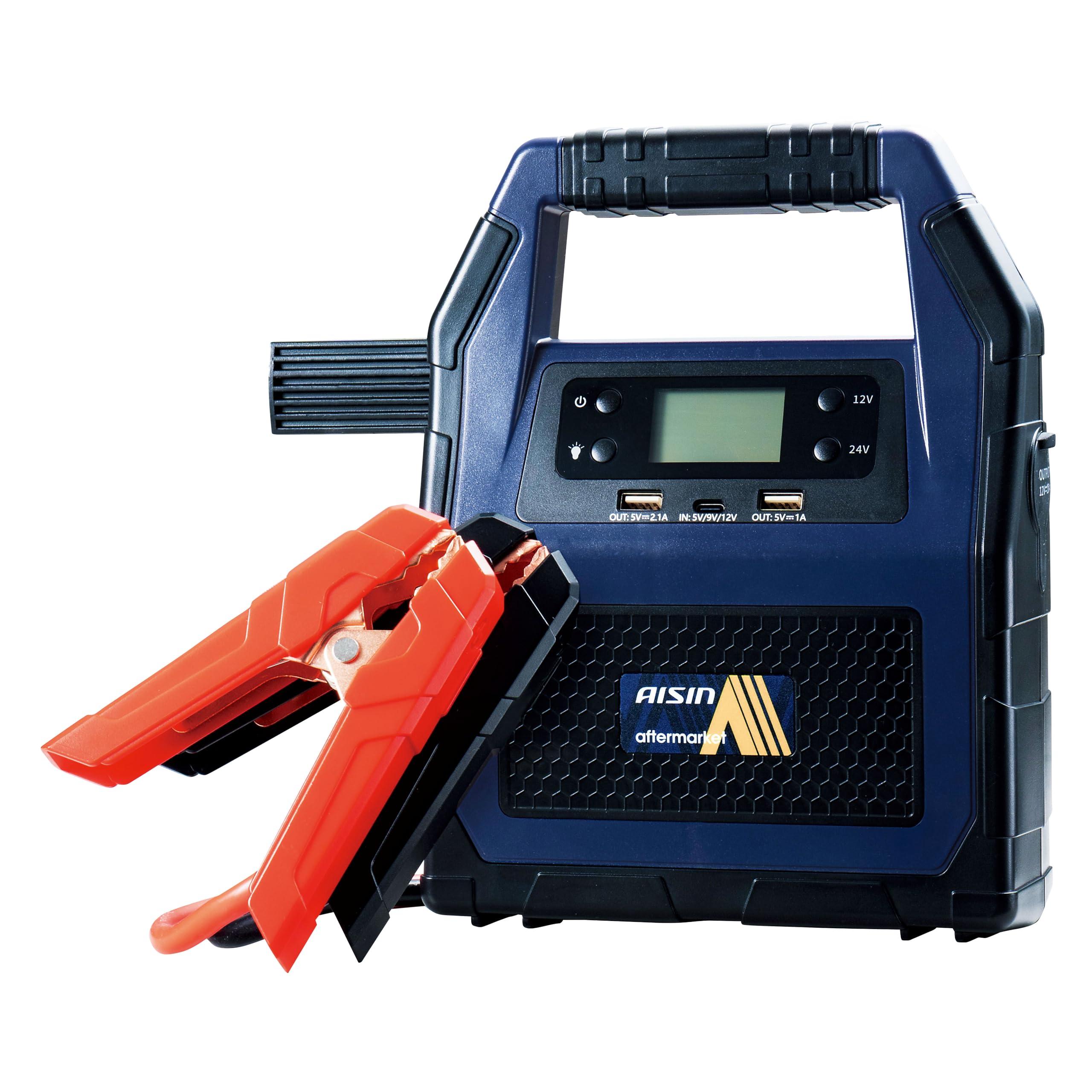 アイシン(AISIN) ジャンプスターター42000 JPSAZ-9001 12V/24V 対応 メーカー保証1年 大容量 42000mAh ガソリン/ディーゼル車対応 メーカー保証1年 最大電流 1500A 急速充電対応 モバイルバッテリー機能 LEDライト搭載商品画像