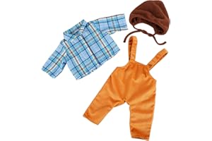 ADFO 3-Pack Reborn Doll Clothes 20 Inch Clothing Accessories Set Fits 19-20 Inch Reborn Doll Boys Baby Clothing with Hat