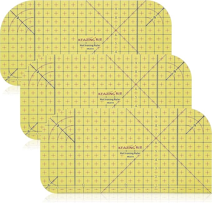 Diy Dry Or Steam Ironing Fabric Heat Resistant Ruler Patchwork Sewing Supplies For Quilting Knitting 2pack L Patchwork Tools For Clothing Making Hot Ironing Ruler Hot Ironing Measuring Ruler Rulers Arts Crafts Sewing