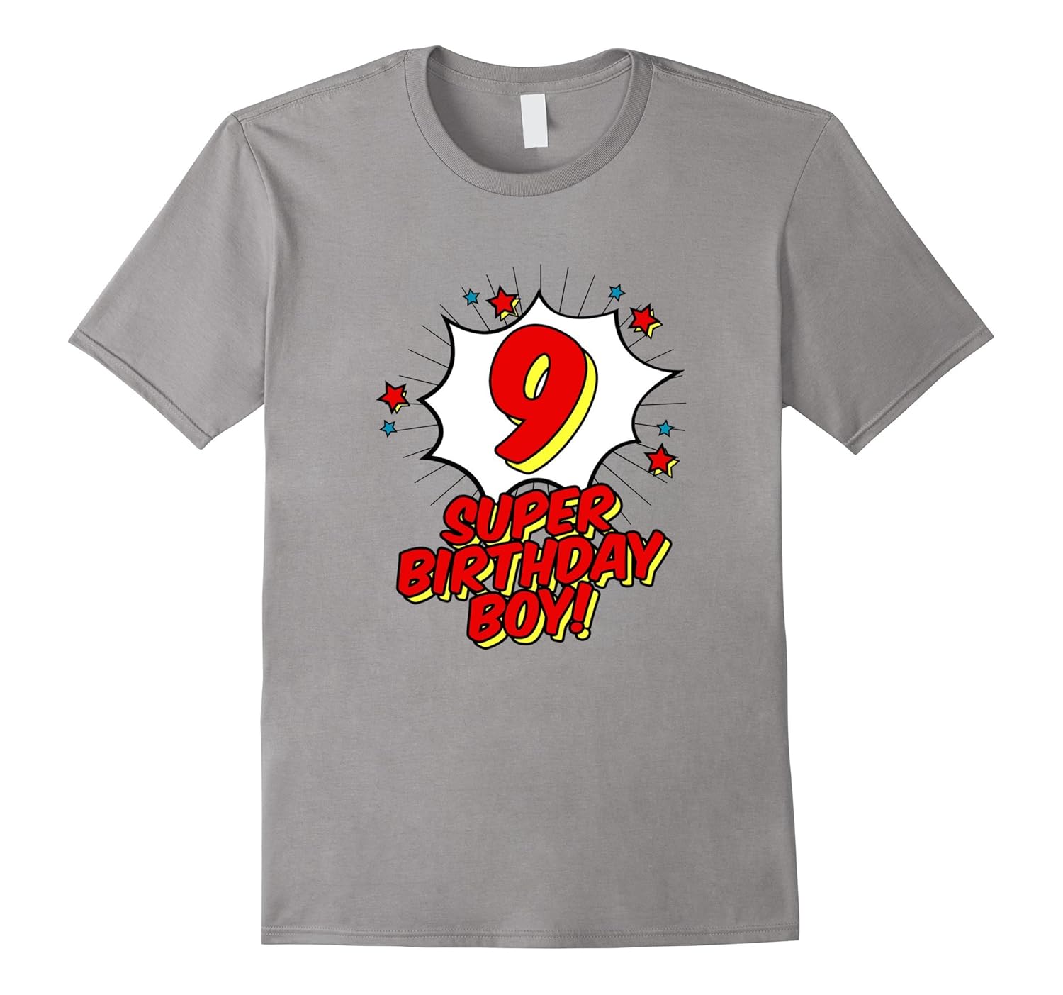 9th Ninth Birthday Boy T-Shirt Superhero Super Hero Party-ANZ