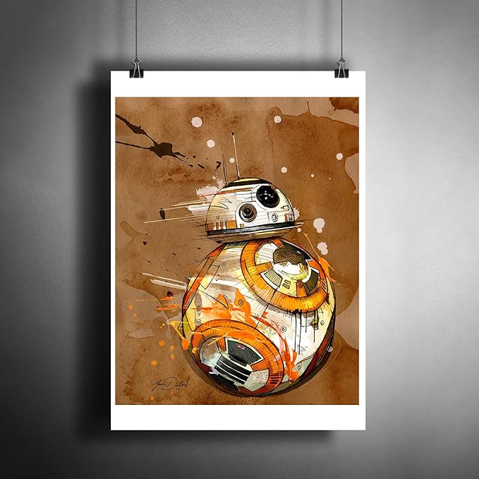 Amazon.com: BB-8 Star Wars Art Poster Photo Print Decor BB8 (A3 size ...