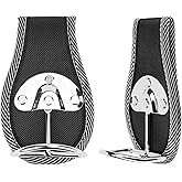 Linkidea 2 Pack Hammer Belt Holder, Heavy Duty Steel Loop Hammer Holder, Tool Belt Holster Holds Hammer, Axe or Spanner (Black)