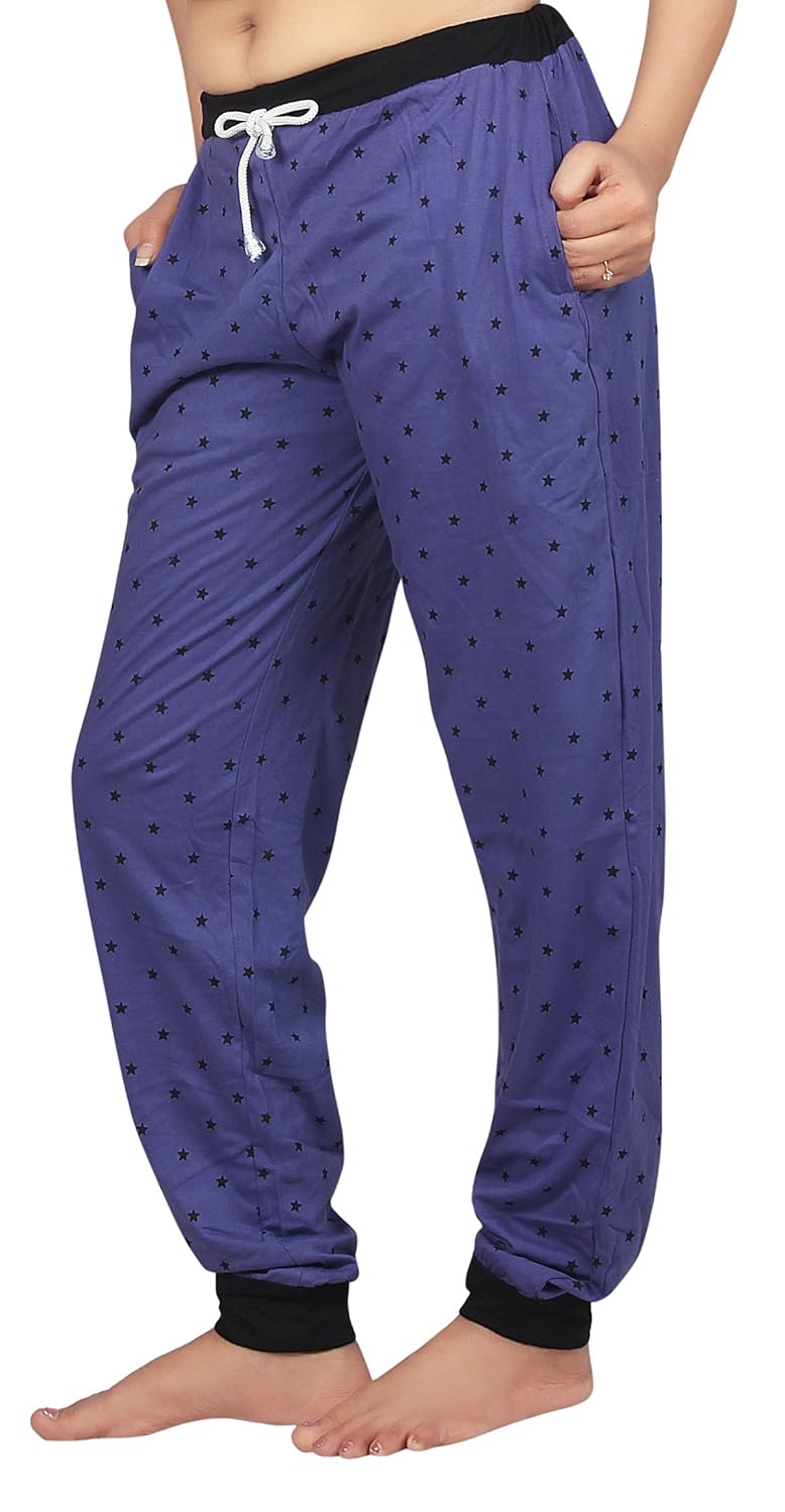 carrel cotton hosiery fabric women regular fit joggers track pant(agspl-3347)