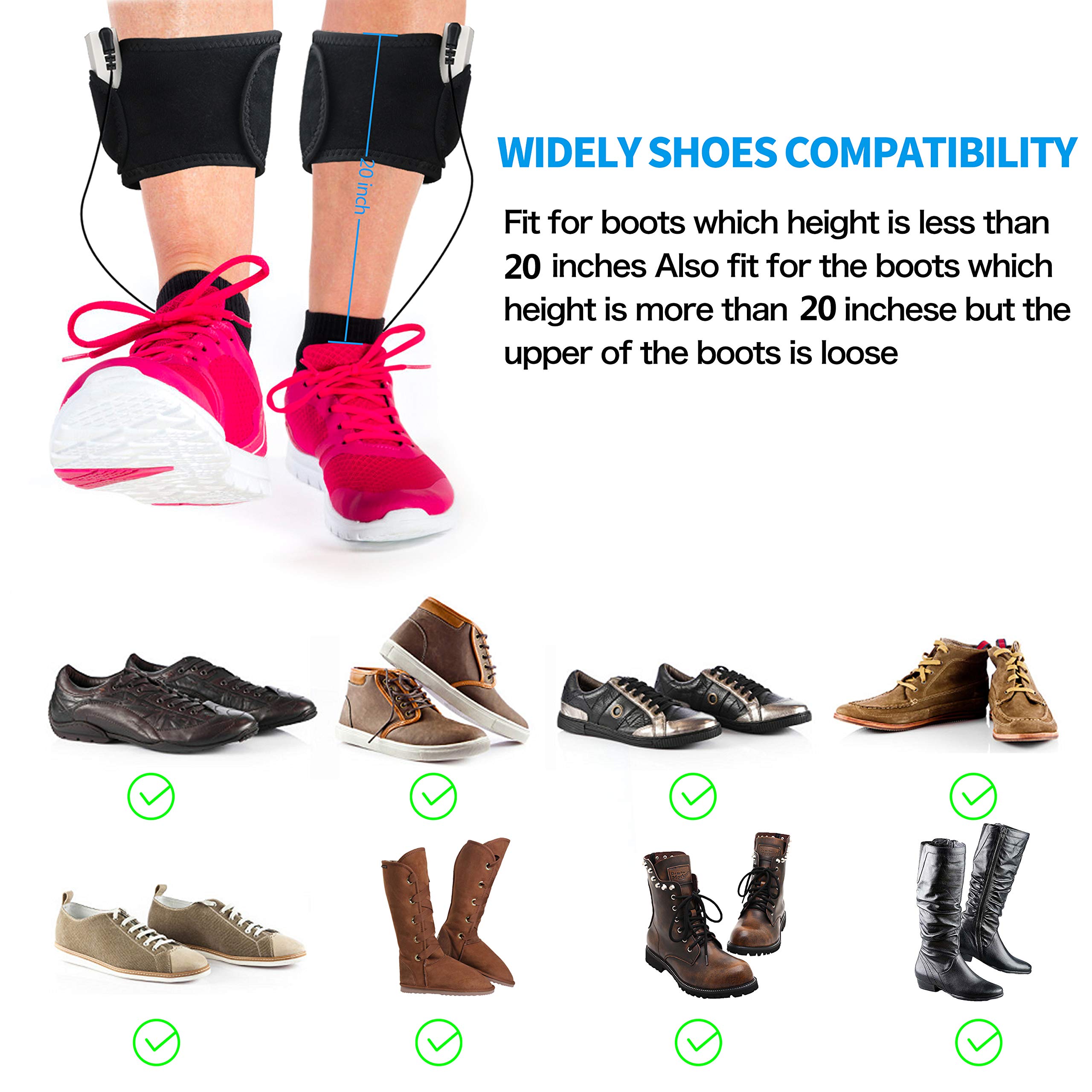 Beheizbare Einlegesohlen,Wiederaufladbare Lithium-Ionen-Batterie,3-Stufen-Temperaturregelung