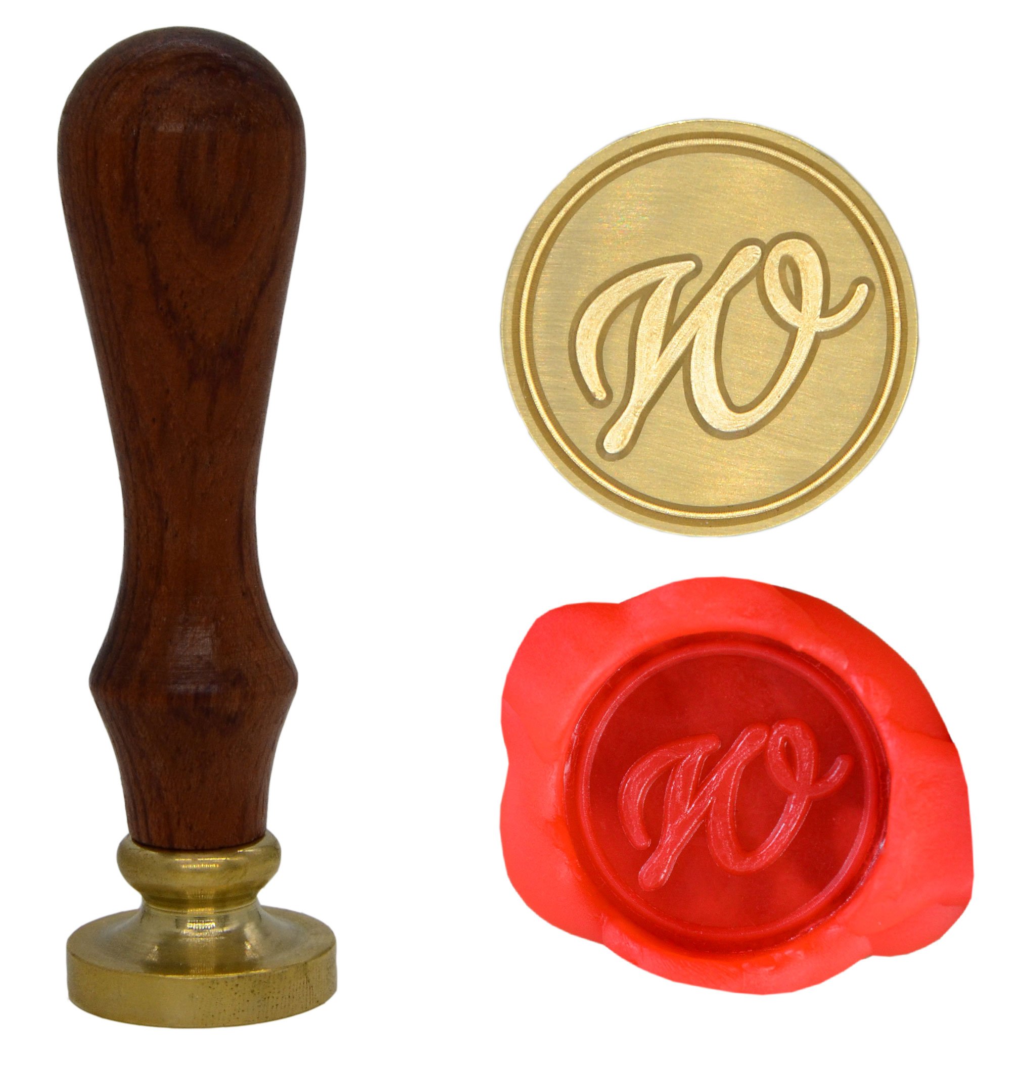Wax Seal Stamp Letter A-Z, Alphabet Initial Sealing Stamp for Christmas & Thanksgiving Cards, Wedding Invitation W-S-2 (Letter W)