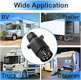 Double Dragon N-Type 7-Pin Trailer Plug Adapter 12V Waterproof Towbar Socket view 6