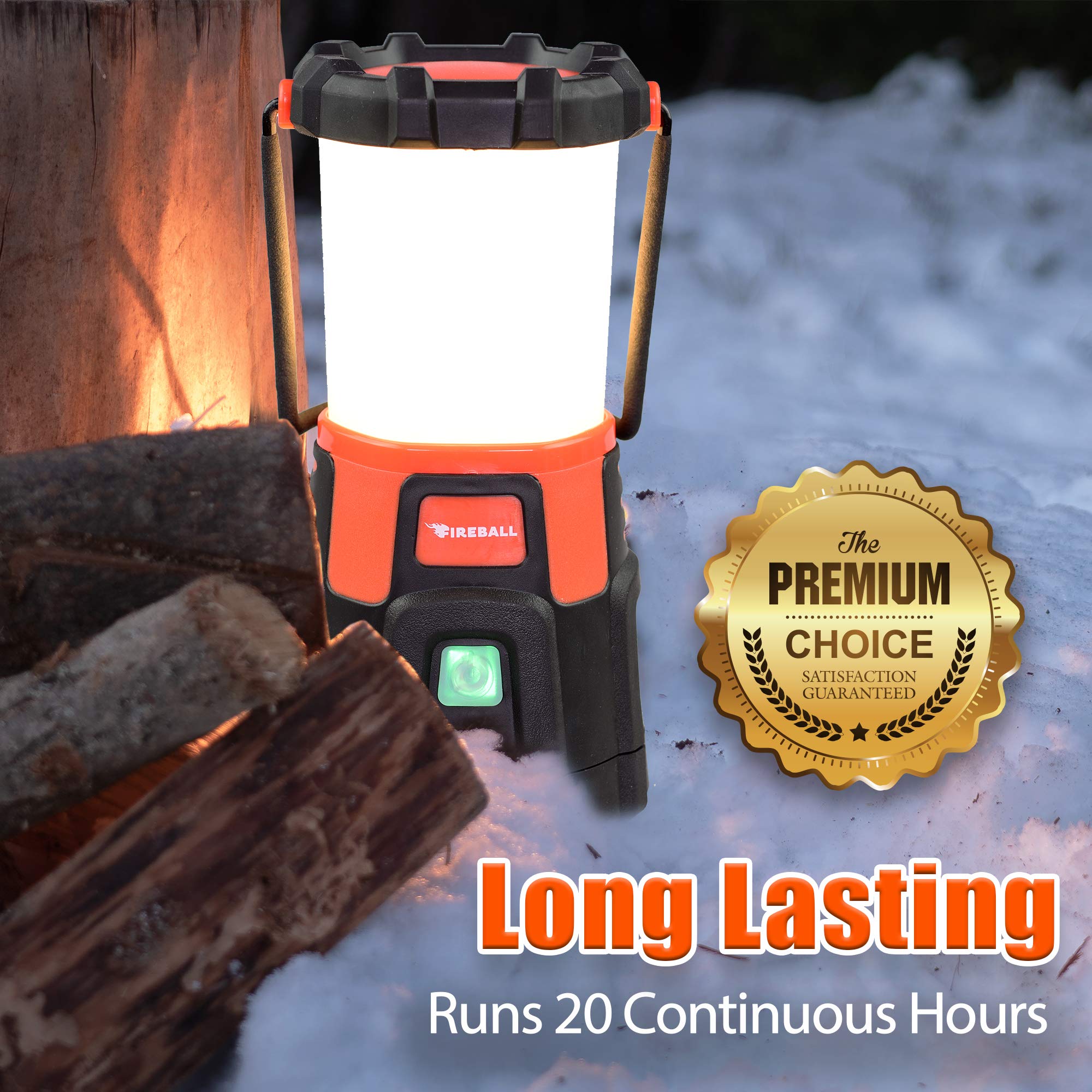 Blazin' Fireball Brightest Rechargeable LED Camping Lantern 1000