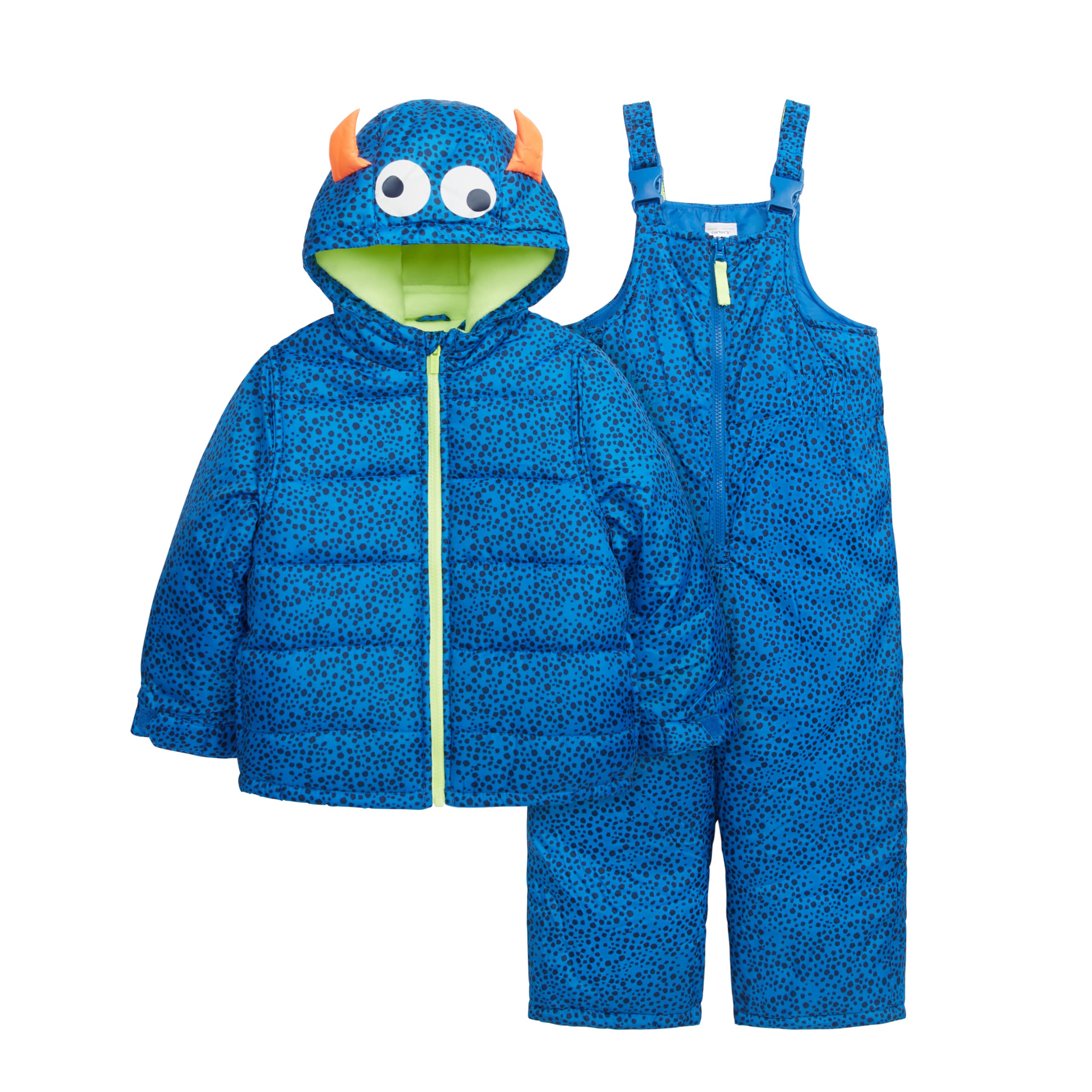 Photo 1 of Carter's Boys' Snowsuit Jacket - Winter Coat and Bib Set, New Navy Monster, 4T US