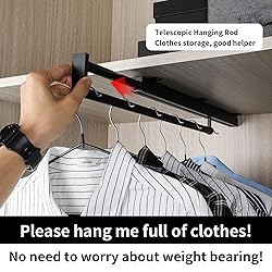 BaiNong pull out closet rod pull out pants rack for