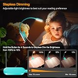 Gritin 16 LED Reading Light Clip On Book Lamp 3 Color Temperature Dimmable view 3