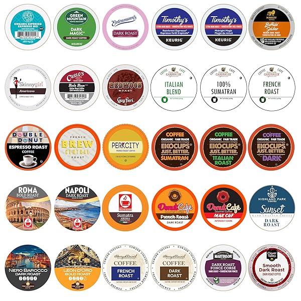 CUSTOM VARIETY PACK CUSTOM DARK ROAST COFFEE VARIETY PACK 30 POD PACK EXTRA BOLD