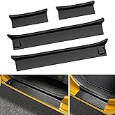 JTYZSM Door Sill Guards Kit for 2018-2025 Jeep Wrangler JL/2020-2025 Gladiator JT Door Sill Protector Accessories, Door Entry