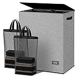 SOLEDI Double Laundry Hamper with Lid and Removable