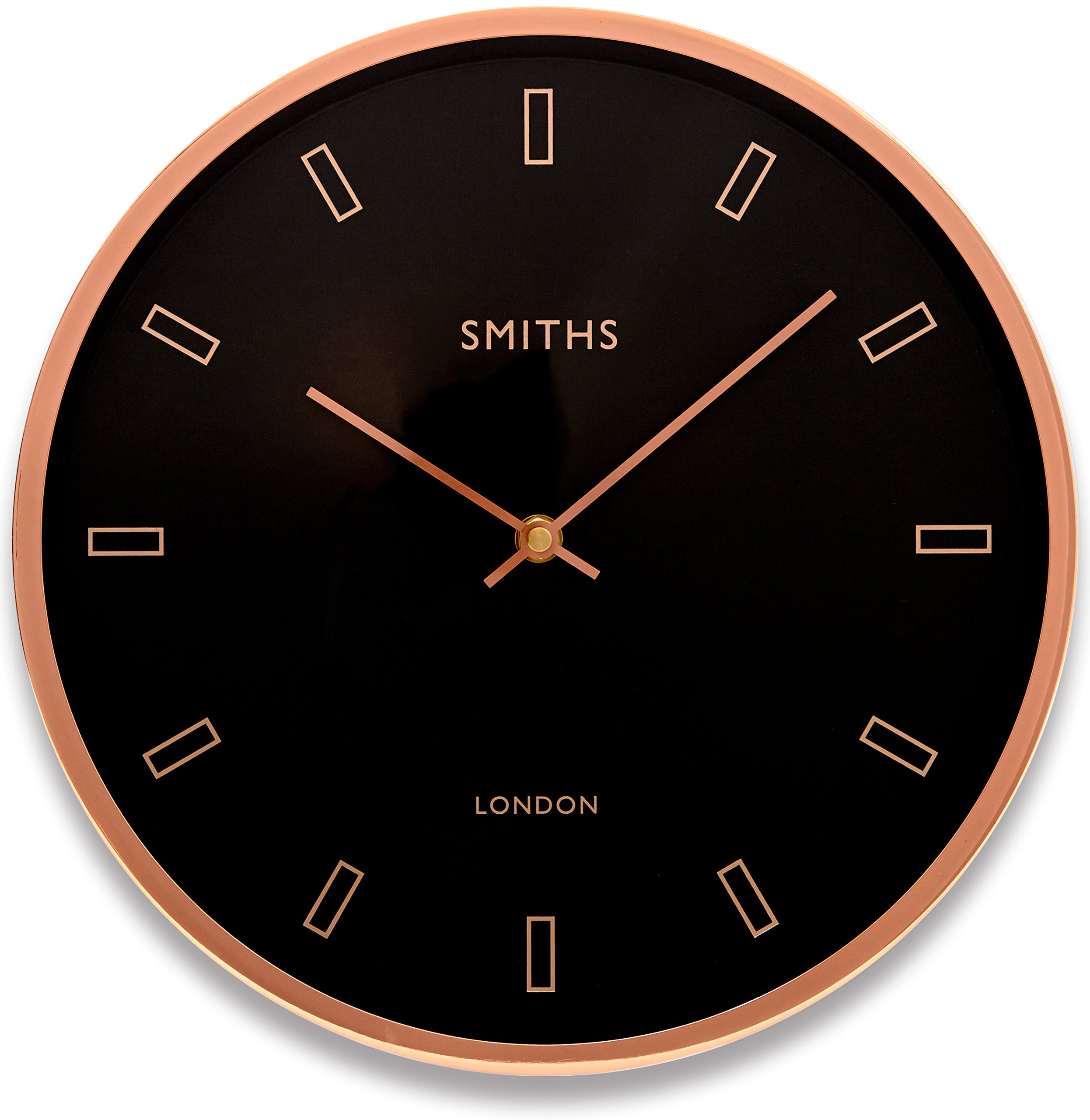Roger Lascelles Clock, Metal, Rose Gold, 30 x 7 x 30 cm