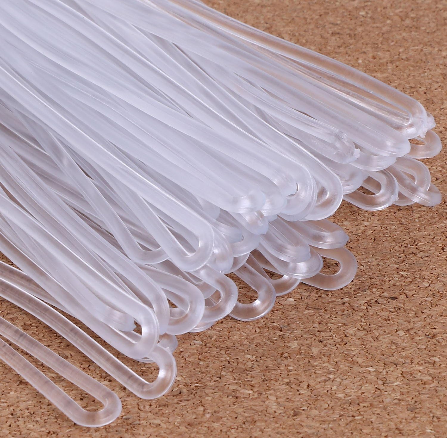 Mini Skater 6 Inch Premium Clear Plastic Travel Luggage Name Tag Loop Straps/Loops for Luggage Bag ID Tag,50Pcs: Home Improvement