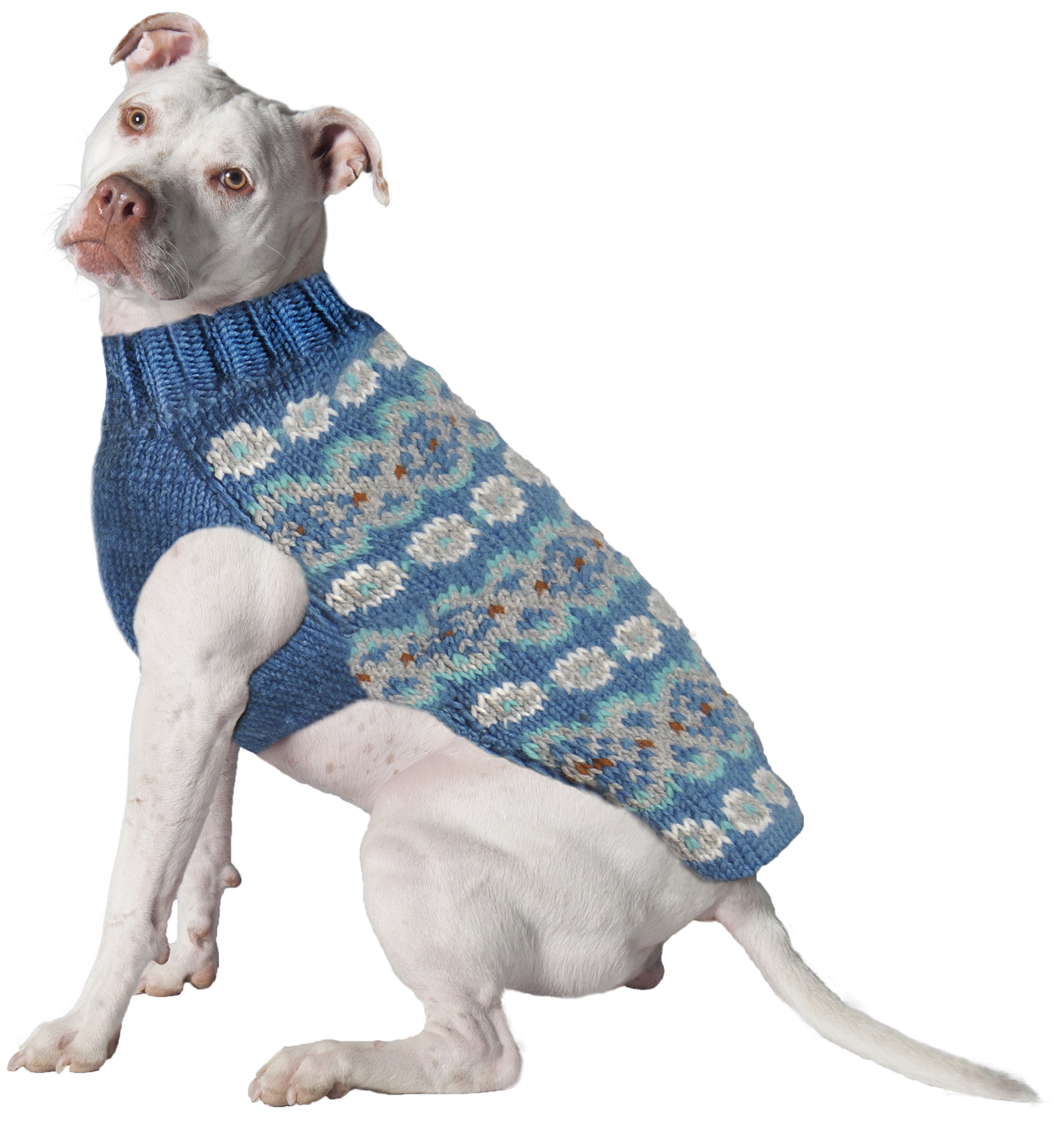 Chilly Dog Alpaca Fairisle Sweater, 2X-Large, Teal