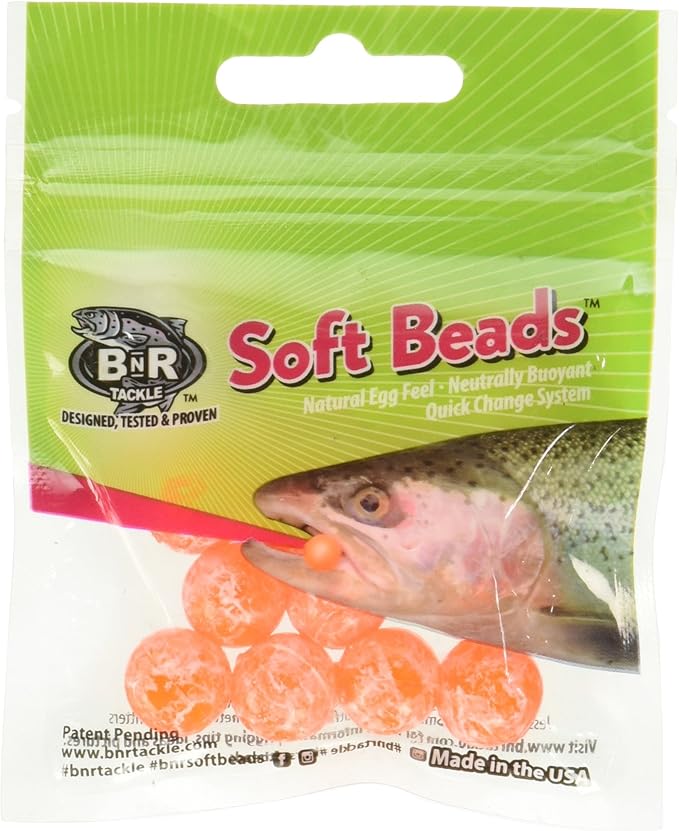 Amazon.com : BNR Tackle Soft Beads Molted Natural 14mm : Sports & Outdoors