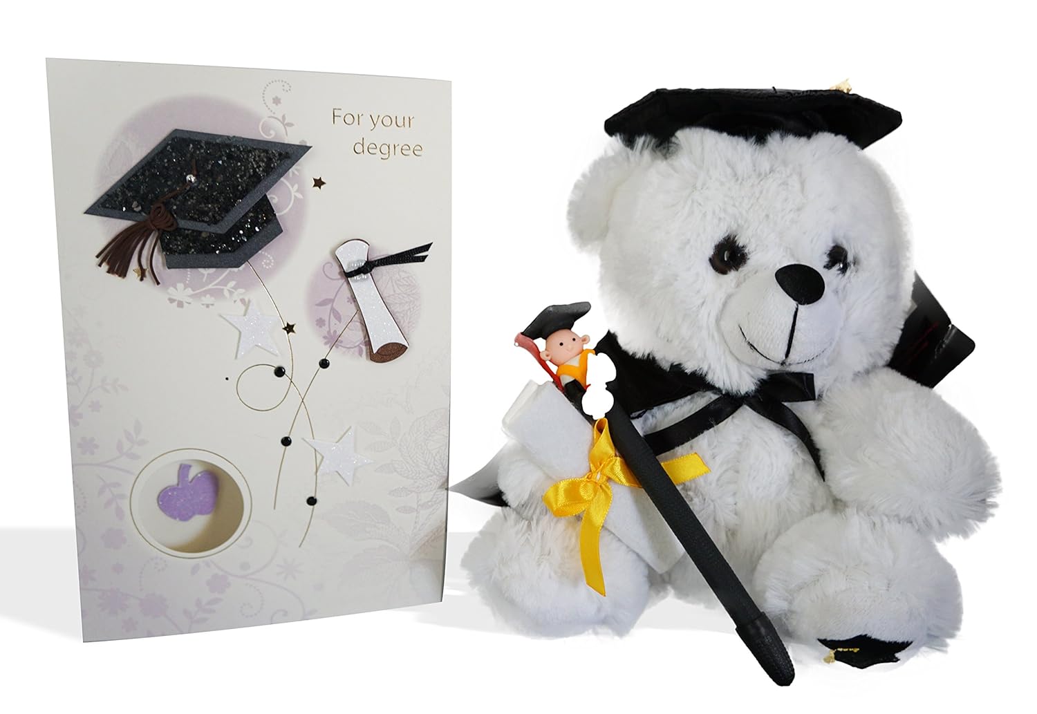 Graduation Gift Bundle 3 Items 9" Plush Teddy Bear With