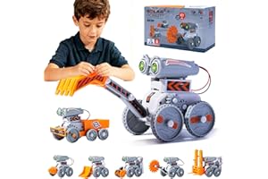 HECHIFY 7-in-1 Stem Toys for Kids Ages 8-13,Educational DIY Solar Power Robot Kit ，Building Toys Science Kits Robotics Set Engineering Projects Gifts for 8 9 10 11 12 13 14 Years Old Boy Girls Teens