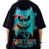 XYXIONGMAO Japanese Streetwear Demon Graphic Techwear Goth Tees Couples Shirts Clothing Hip Hop Tshirt for Men