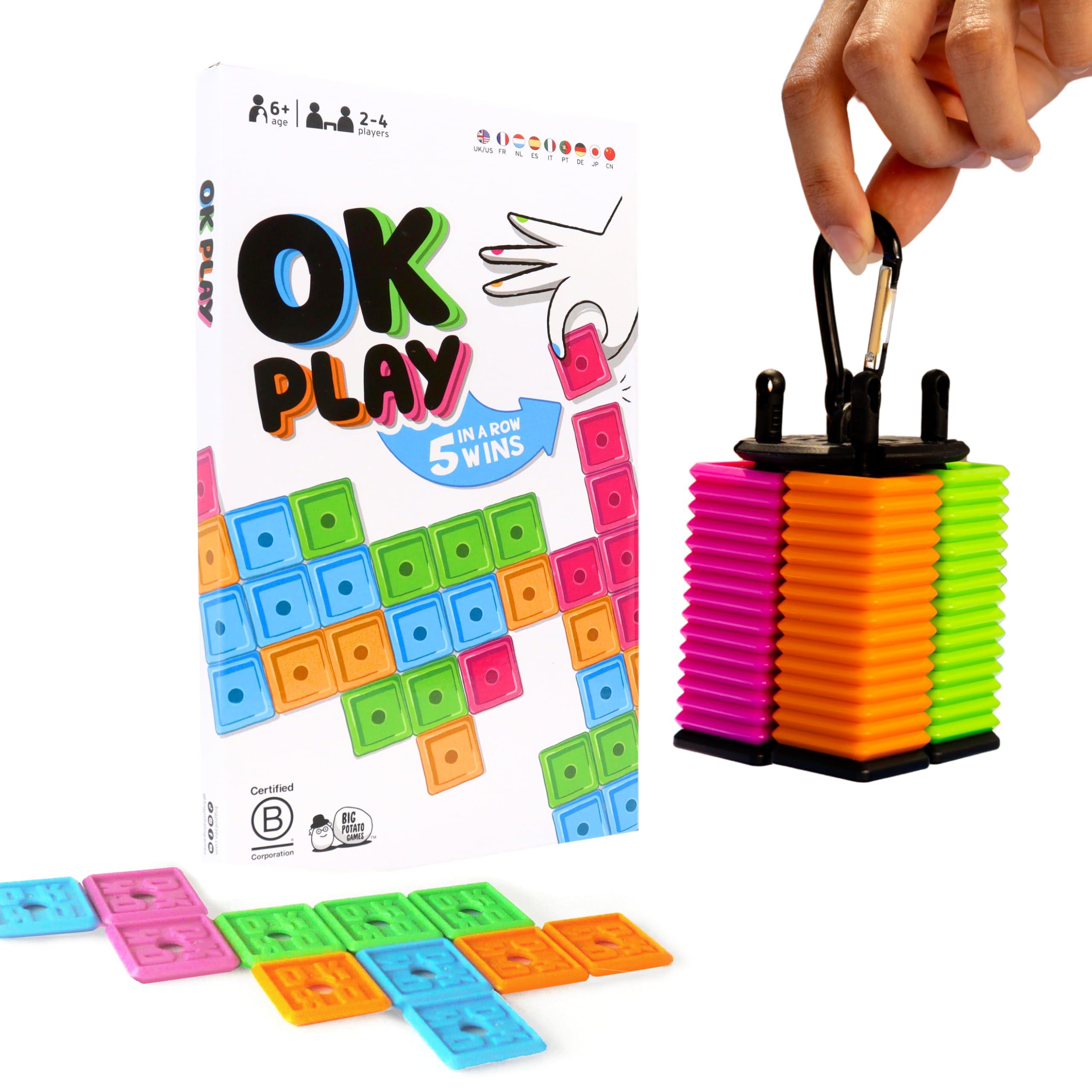 Big Potato - OK Play - 2026 Edition. Das Perfekte Reisespiel für Familie und Freunde | Für 2-4 Spieler, leichtes Strategiespiel für alle Gelegenheit.