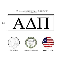 Pro-Graphx Alpha Delta Pi Greek Sorority Sticker