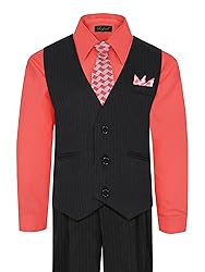 Boy's Vest and Pant Set, Includes Shirt, Tie and