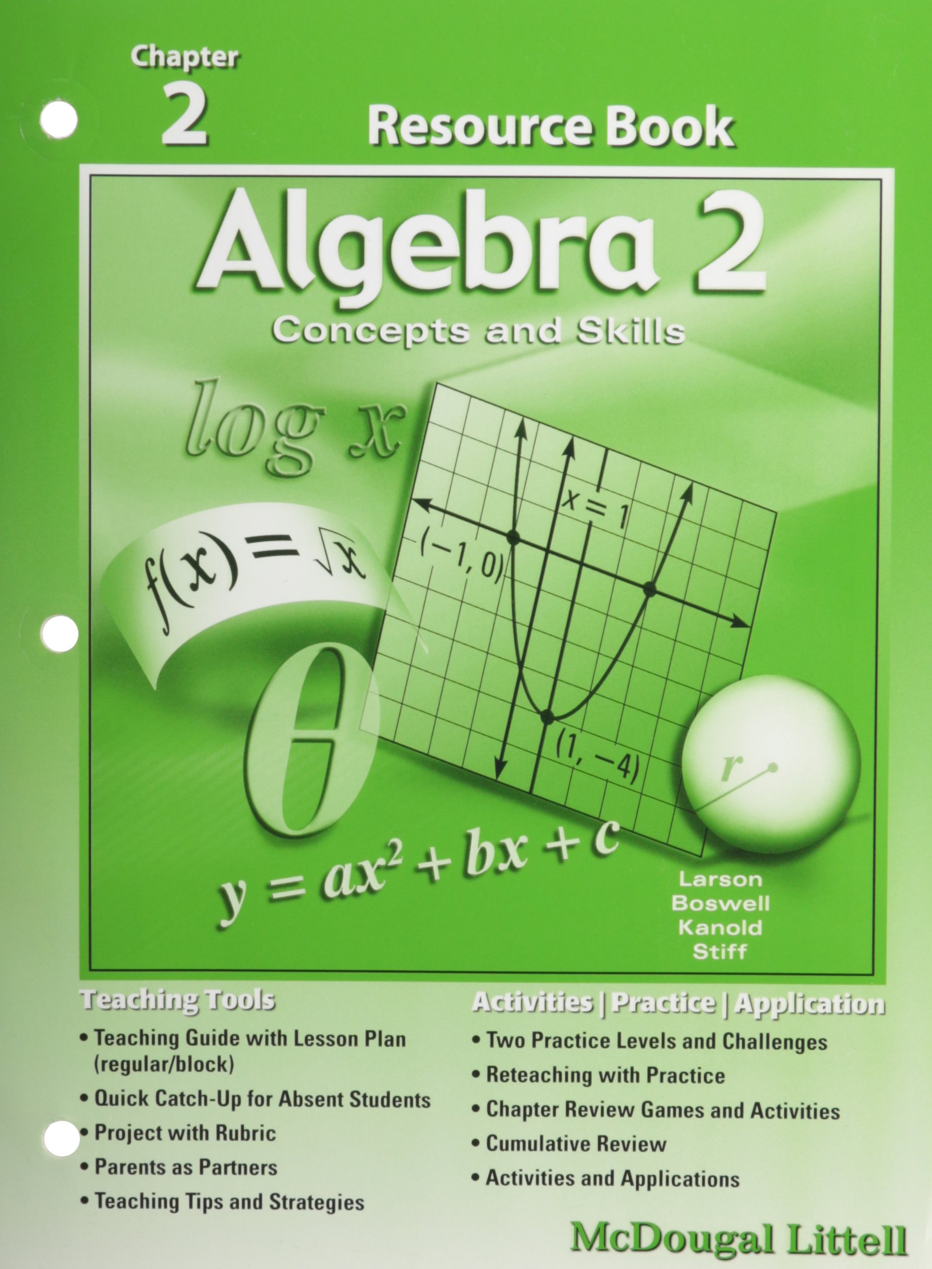 Amazon Com Algebra 2 Concepts And Skills Resource Book Chapter 2 9780618574377 Mcdougal Littel Books Amazon Com Algebra 2 Concepts And Skills Resource Book Chapter 2 9780618574377 Mcdougal Littel Books