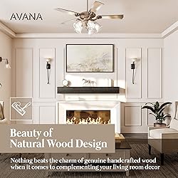 Avana Fireplace Floating Mantel - Wood Mantels for
