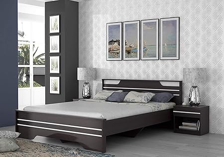 Zuari Neo Queen Bed (Imperial Teak)