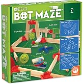 MindWare KEVA Bot Maze STEM Building Toy | Build and rebuild endless designs with wooden planks. Includes 30 KEVA Planks and 8 KEVA half planks. Ages 7+.