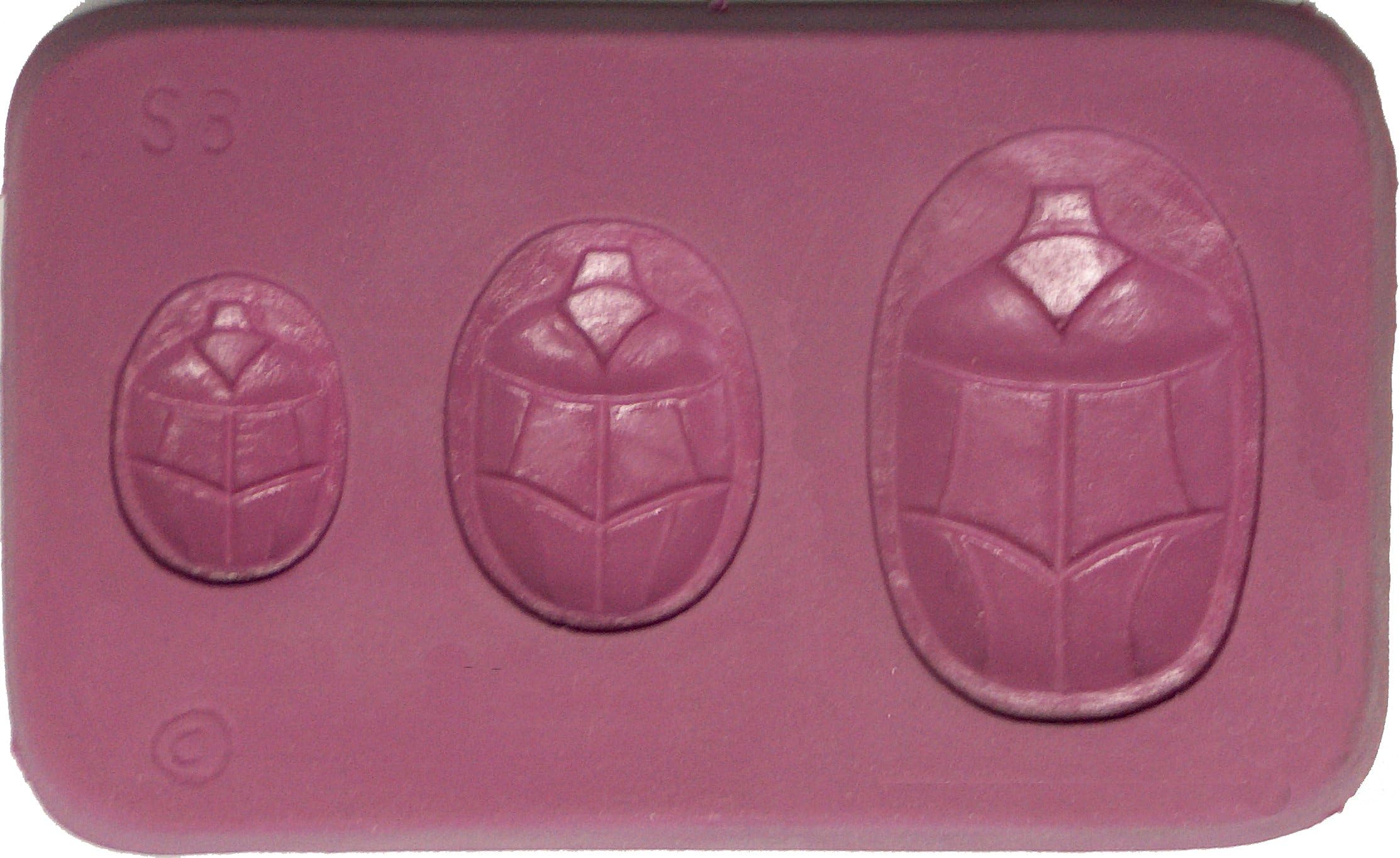 Fleximold Silicon Mold, "Scarab Bottom" Mold