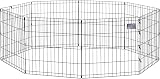MidWest Homes for Pets 24-Inch Exercise Pen Black, 16 sq ft, 24W x 24H view 1