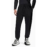 Armani Exchange Men's Cotton French Terry Jogger with All Over Ax Logo Pattern