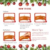 KATOOM 2 Sets Inflatable Reindeer Antler Hat Toss Game for Kids Adults Family view 6