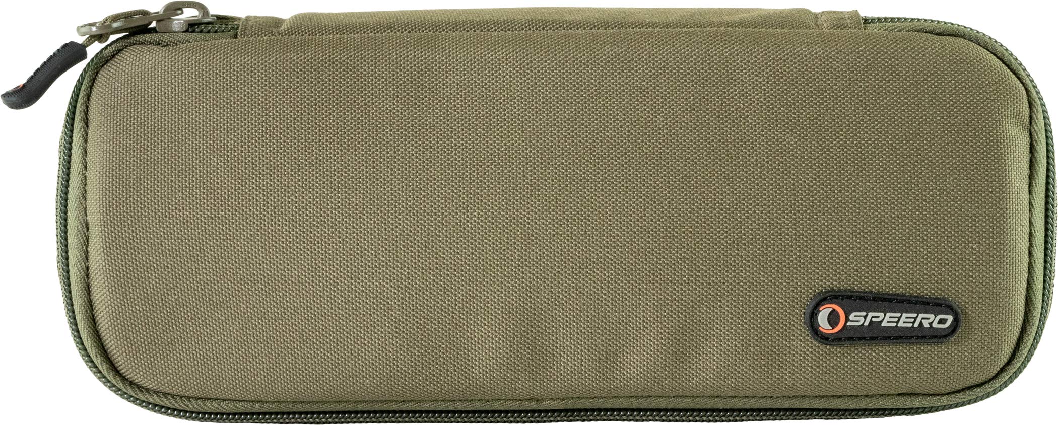 SPEERO Tuff Pouch – 600D Cordura Military Utility Pouches with Military Spec Zips & Wipe Clean Base, Reinforced Sides and lid – Outdoor, Fishing & Tactical Storage - Green