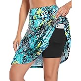 KORALHY Women's 20" Knee Length Skorts Skirts Tennis Athletic Golf Causal Skort with 4 Pockets