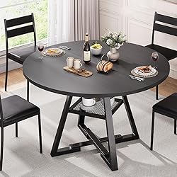 Jocoevol Round Dining Table for 4,Kitchen Dining