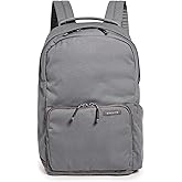 BREVITE The Backpack- Casual daypack backpacks for every function. Compact but spacious 18L aesthetic traveling backpack with laptop compartment. (Charcoal Grey)