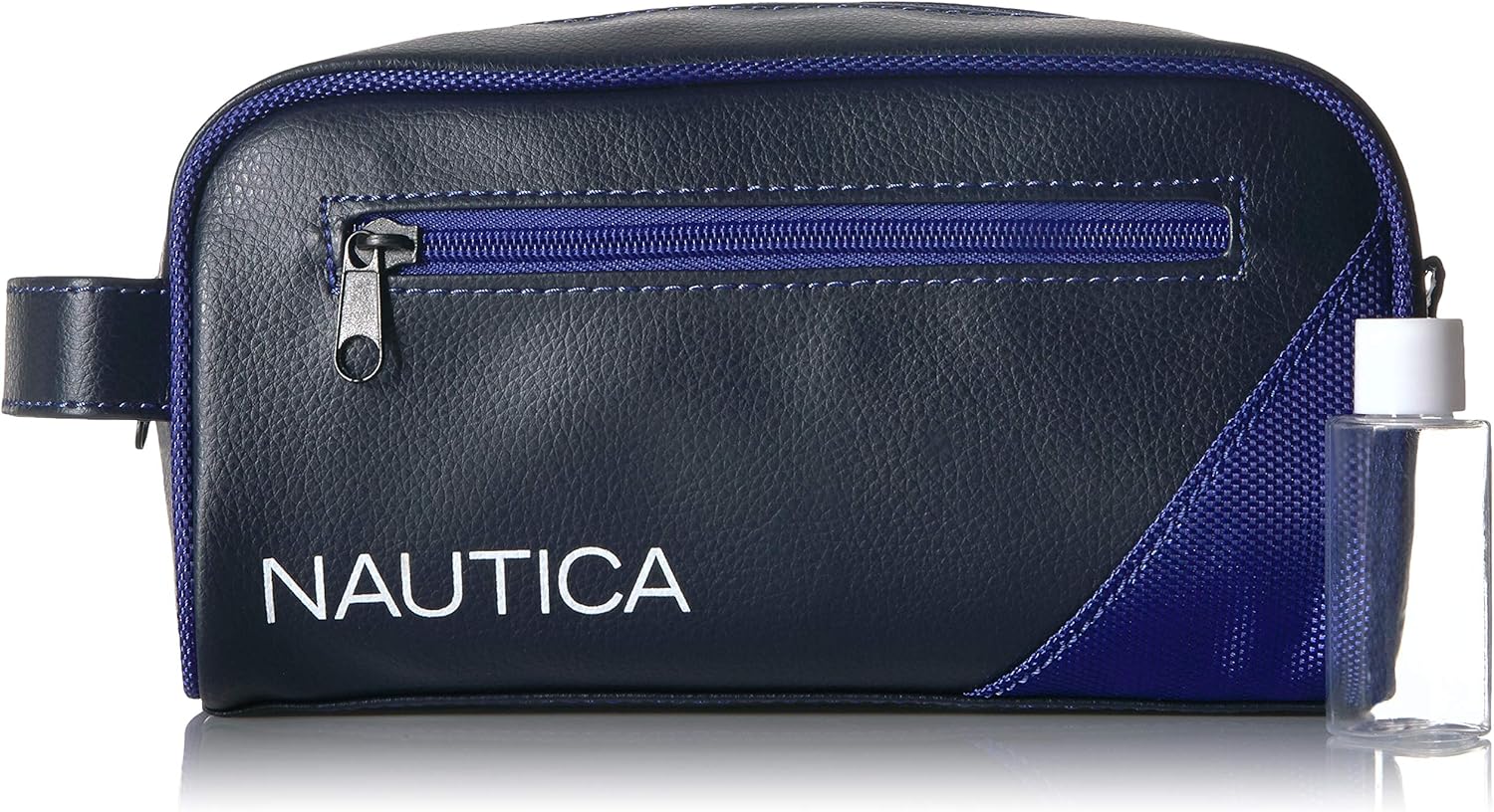 Nautica Men's Top Zip Travel Kit Toiletry Bag Organizer, royal blue, One Size: Clothing
