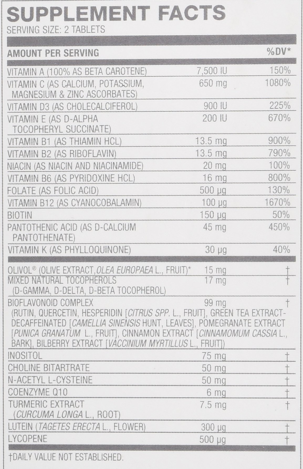 USANA Essentials Vitamins (New) Pack of Mega Antioxidant & Chelated